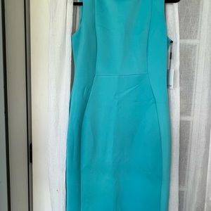 Calvin Klein turquoise dress
